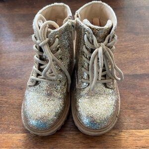 GAP Glittery Kids Boots in Gold